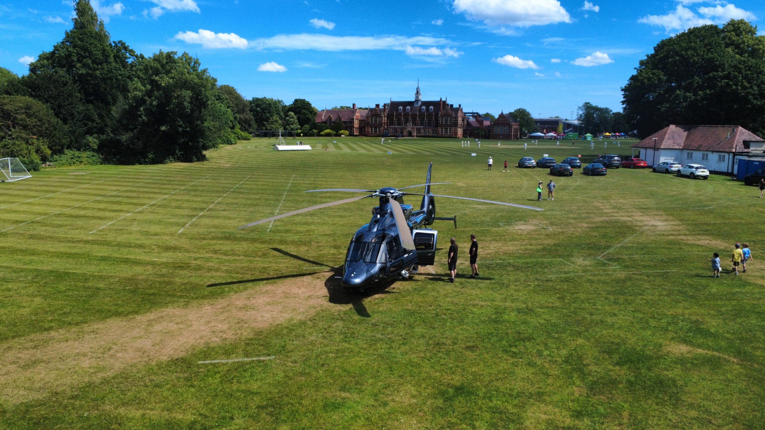 Helicopter at Hymers
